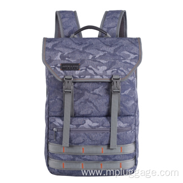 Camo Clamshell Type Casual Laptop Backpack Customization